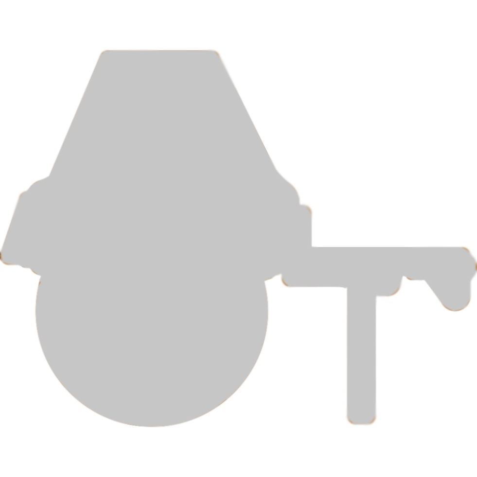 Silhouette of pin.