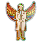 Sticker: Aziraphale LGBTQ+ Pride Rainbow Wings [Limited Edition]