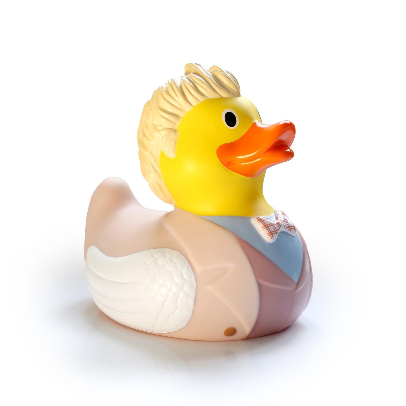 Aziraphale themed rubber duck.