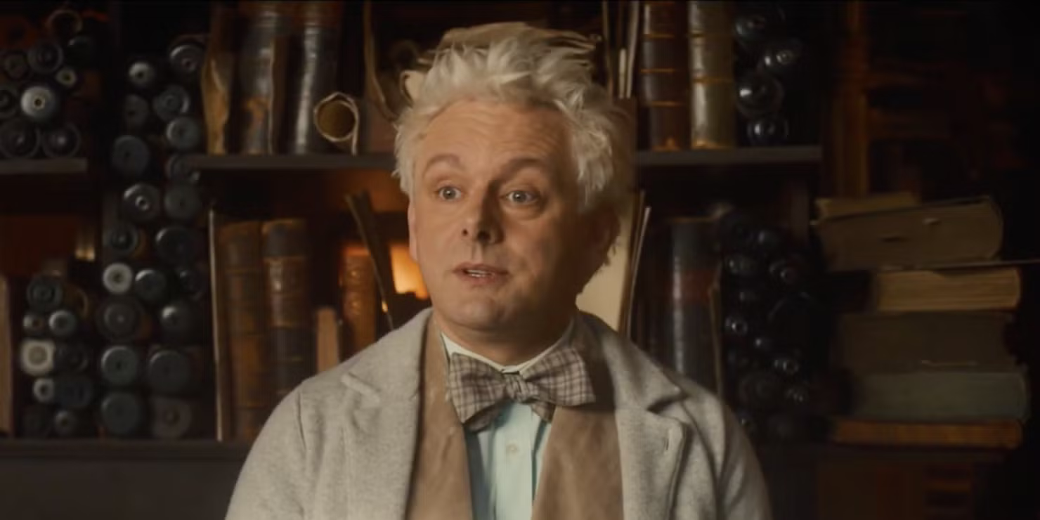 Michael Sheen as Aziraphale.