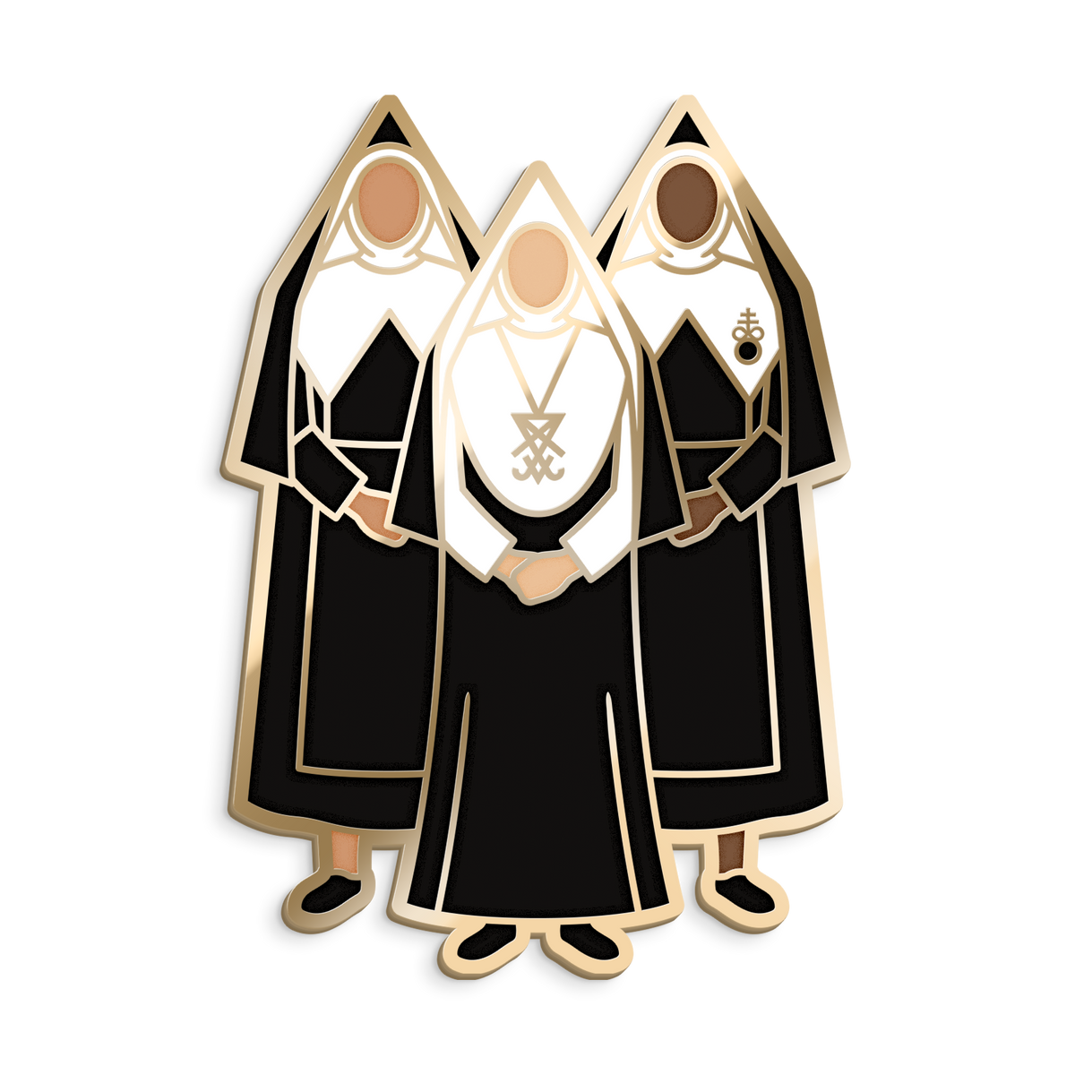 Enamel pin: Chattering Order