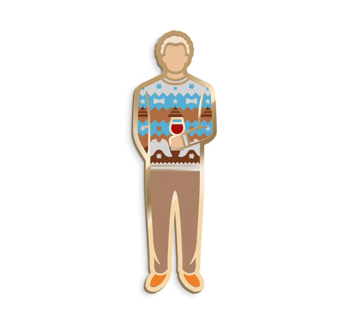 Enamel Pin: Christmas Aziraphale