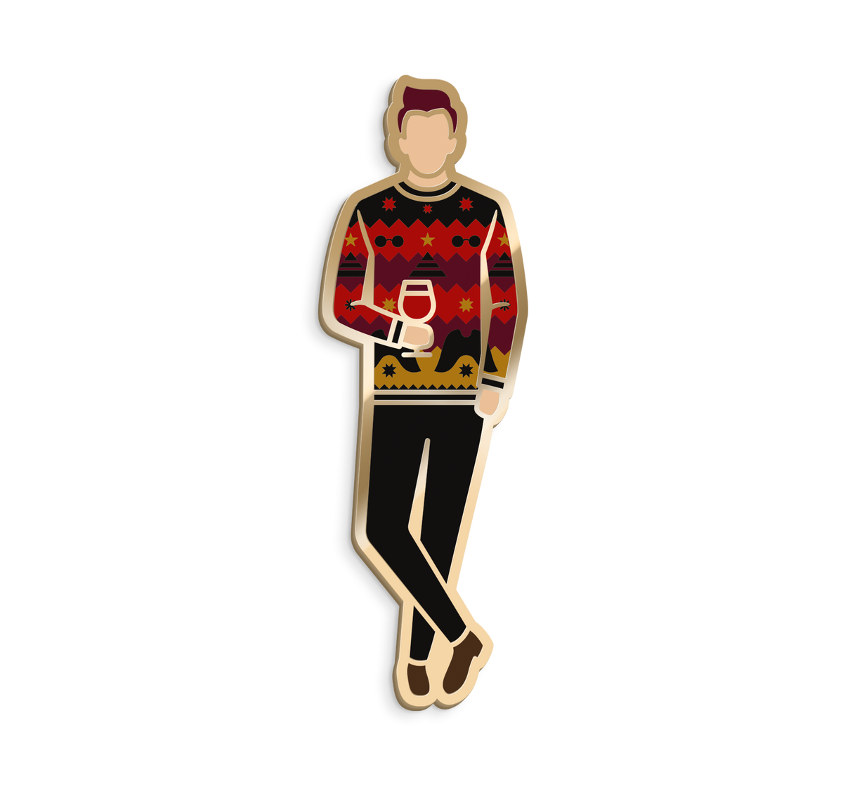Enamel Pin: Christmas Crowley