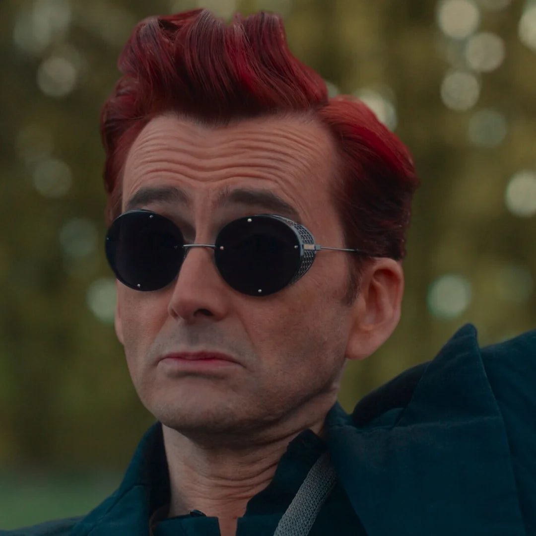 David Tennant as Crowley.