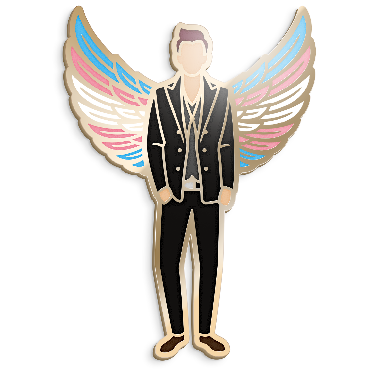Enamel pin: Crowley Trans Pride Wings [Limited edition]