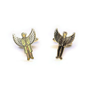 Aziraphale and Crowley cufflinks.