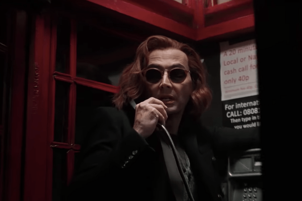 Image of Crowley as seen in Amazon Prime's Good Omens.