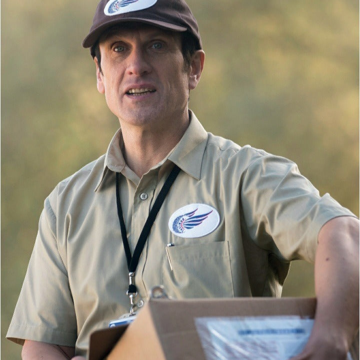 International Delivery Man as seen in Amazon Prime's Good Omens