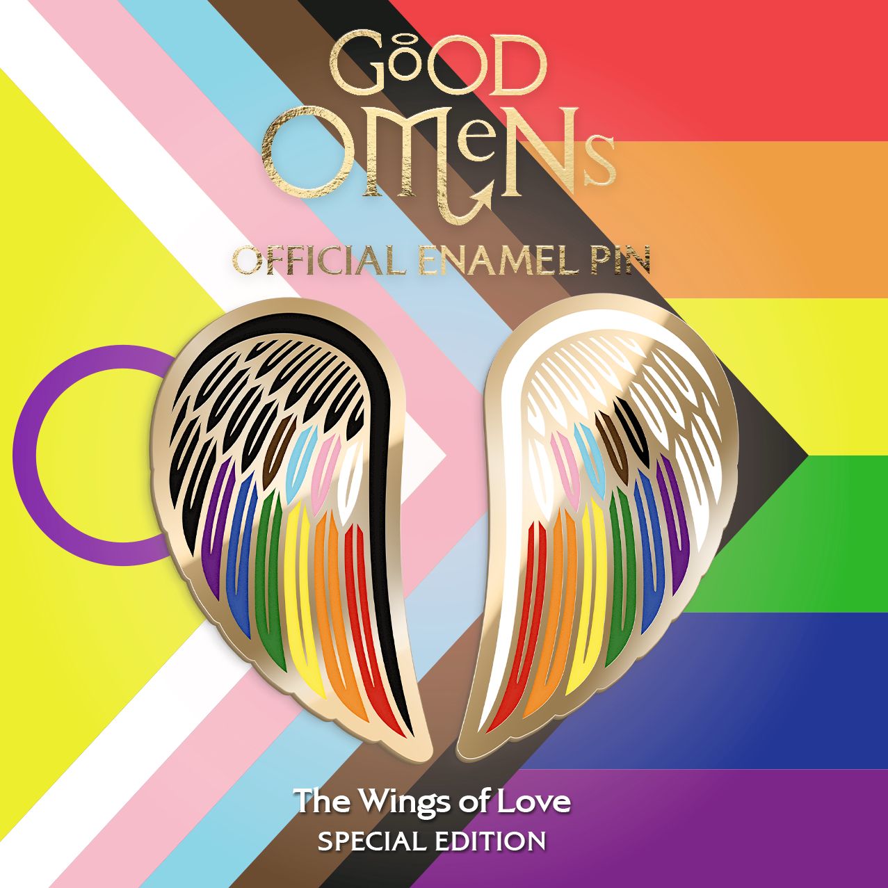 Enamel pin duo: Pride Wings of Love [Limited Edition]
