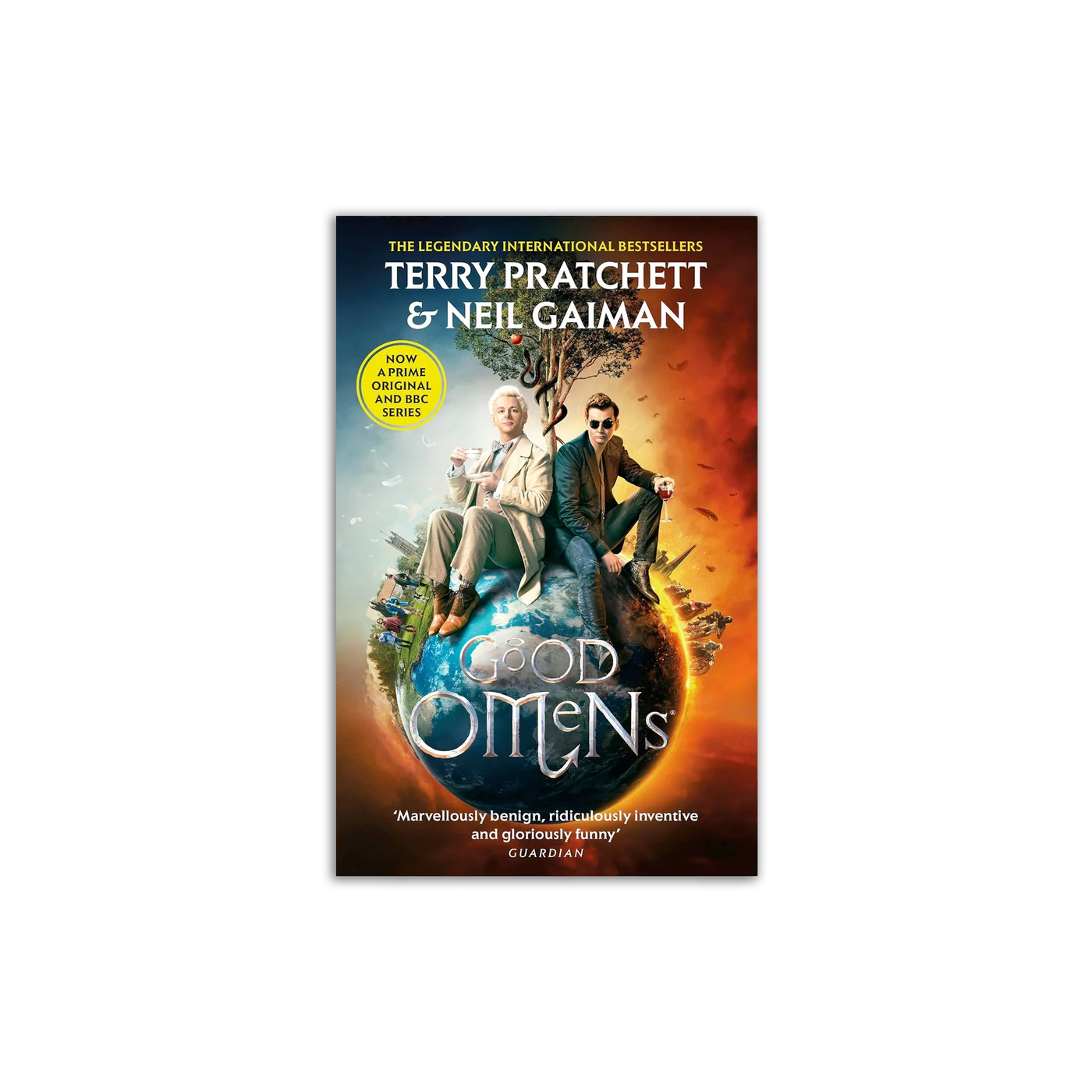 Book cover of 'Good Omens' TV tie in edition featuring Michael Sheen and David Tennant