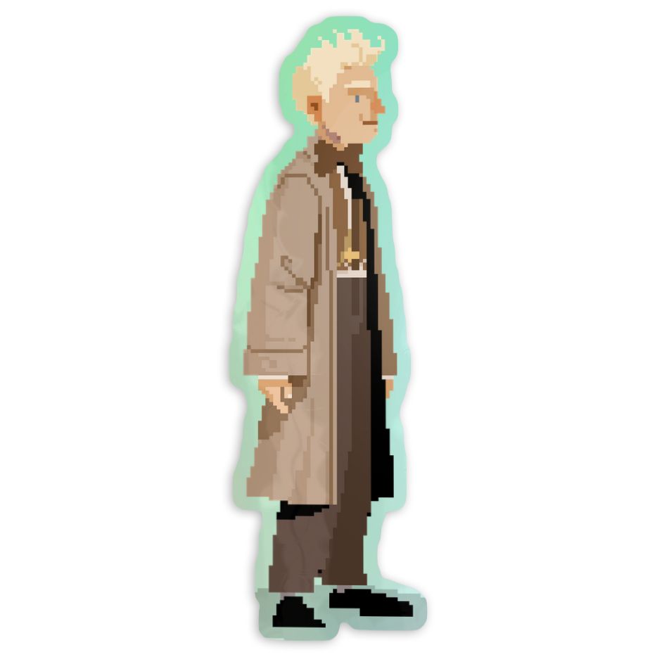 Sticker: Aziraphale Pixel Art [Limited Edition]