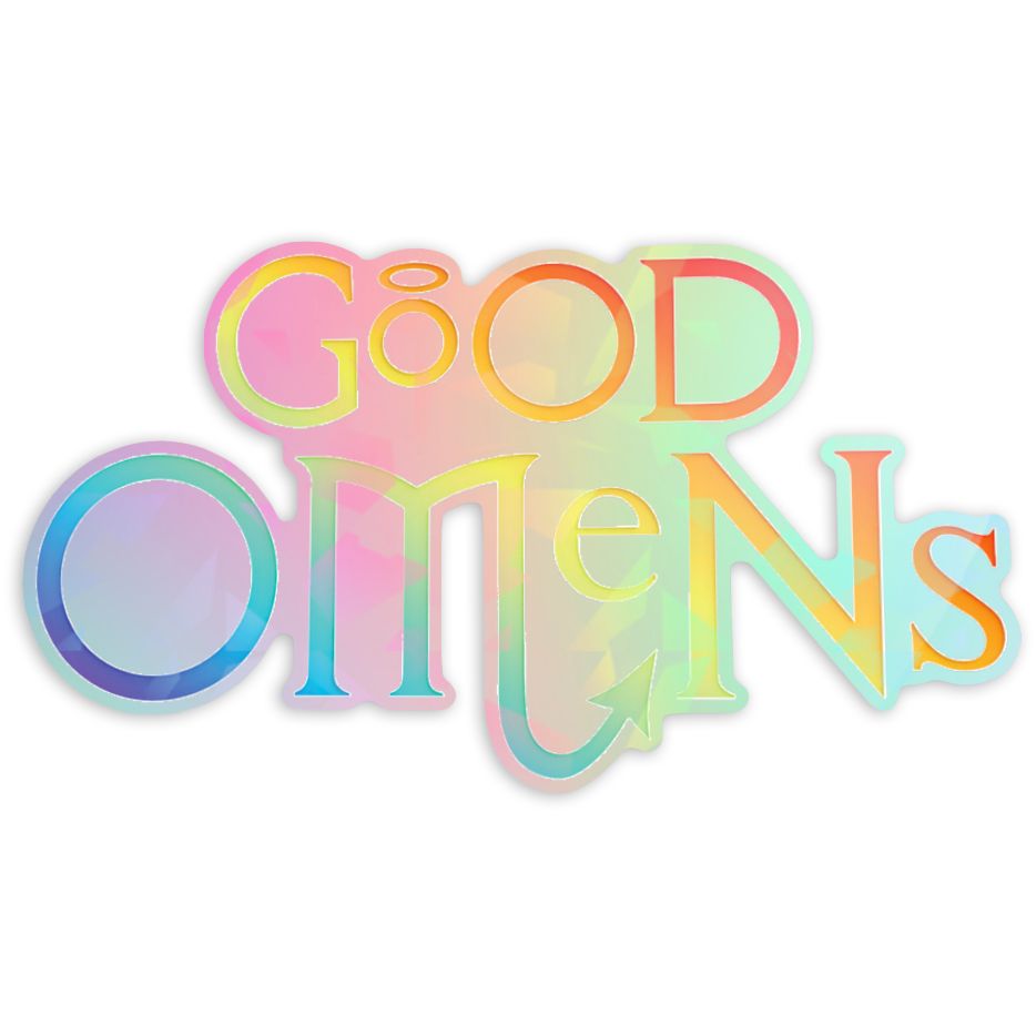 Sticker - Good Omens Pride logo
