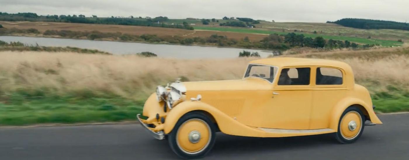The Yellow Bentley as seen in Good Omens Season 2.