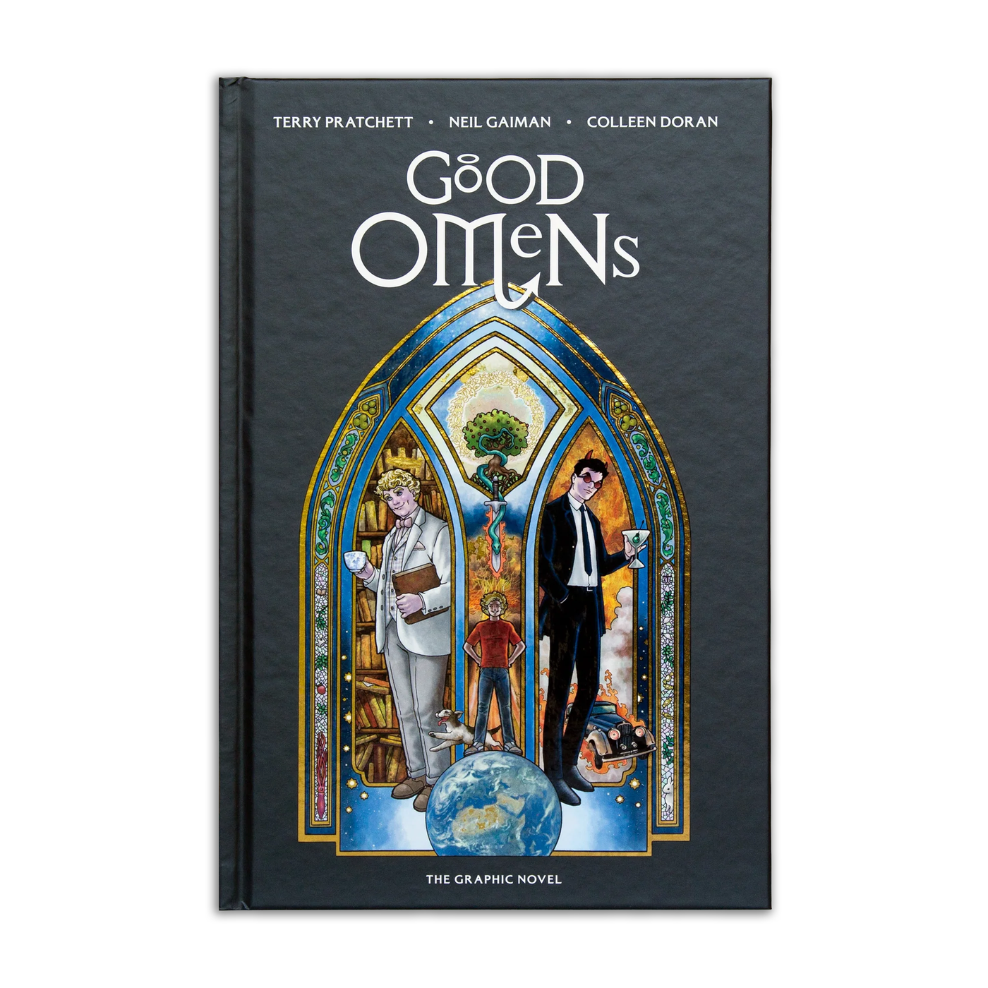 Book cover of 'Good Omens' graphic novel