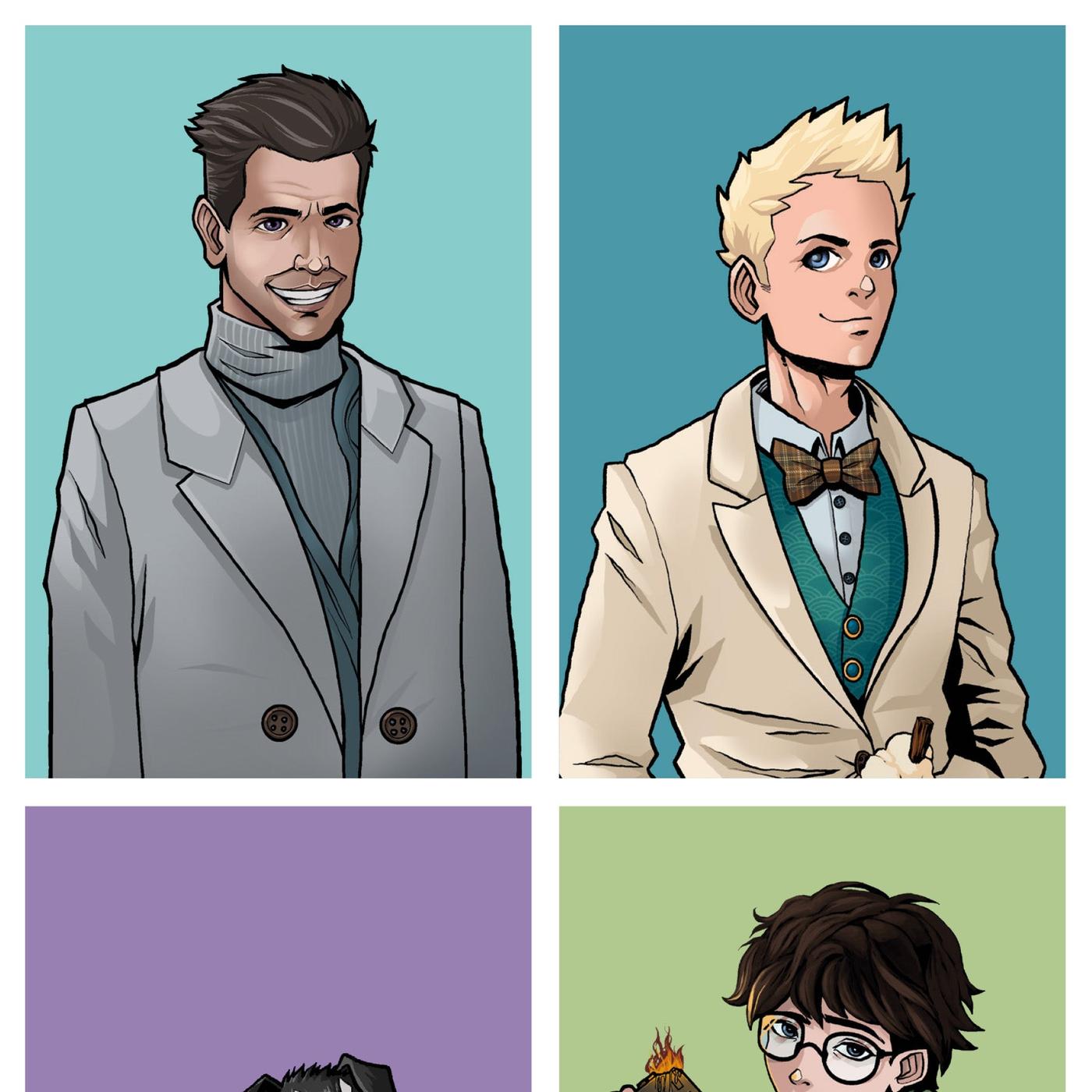 Good Omens: Aziraphale and Crowley print (Ed Jacob-Moffatt