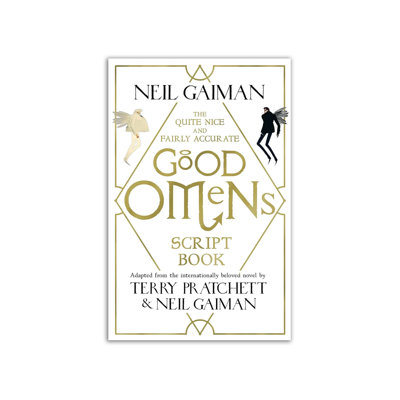 Cover of the script book for Good Omens'  Amazon Prime adaptation, Season 1.